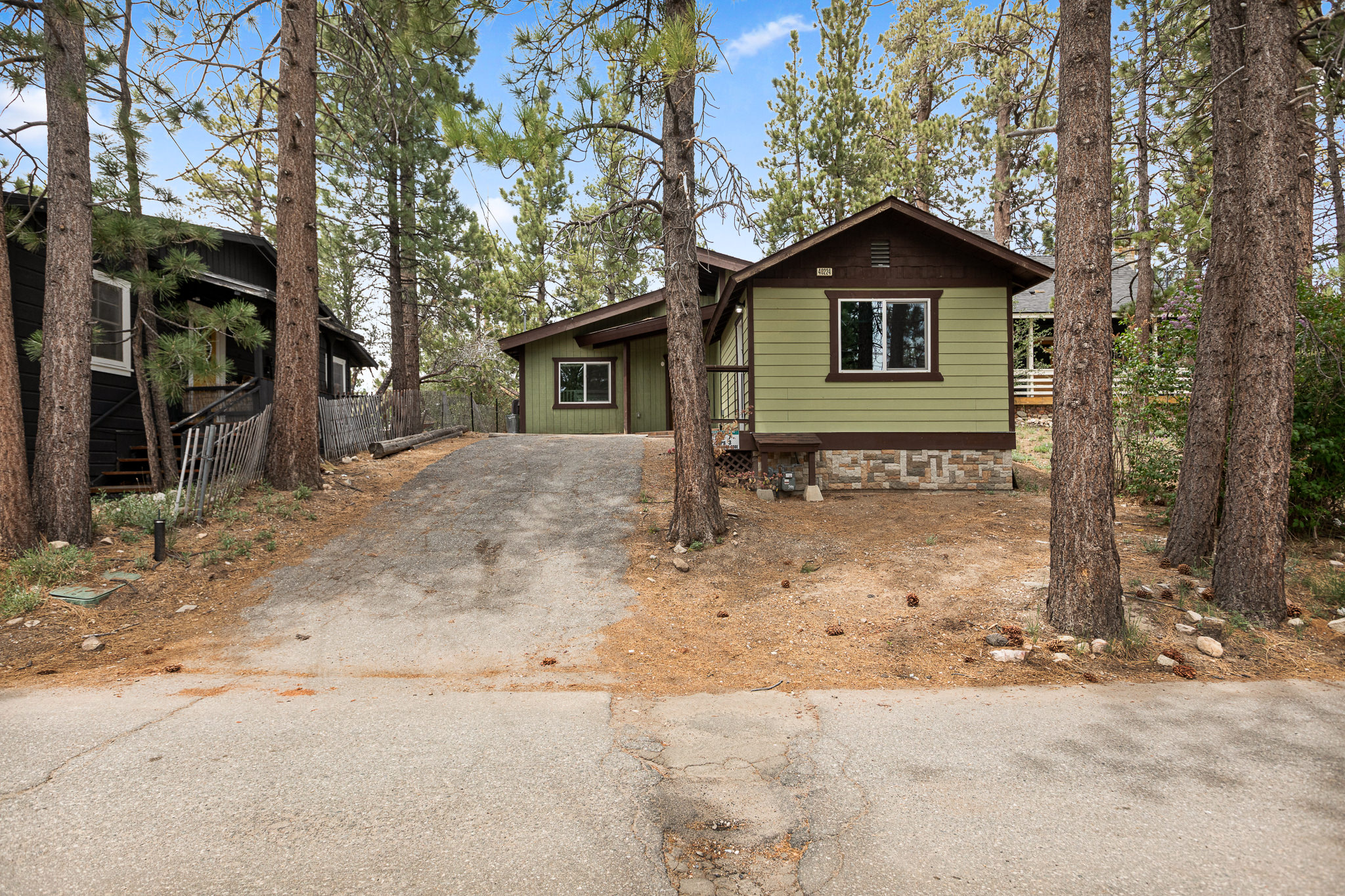 Side and street view of The Big Bear Cubhouse exterior