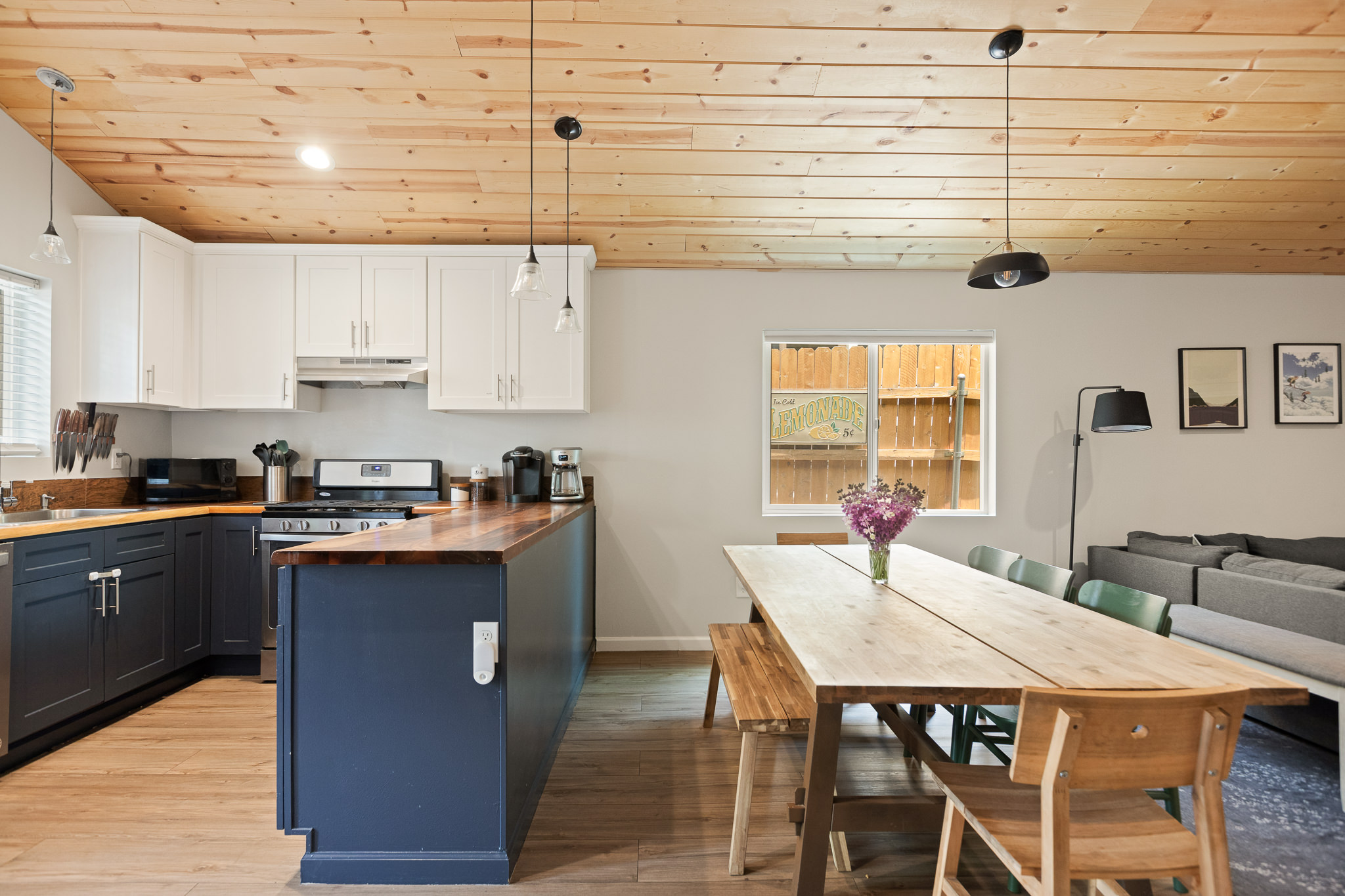 Kitchen and dining area from a second angle at The Big Bear Cubhouse